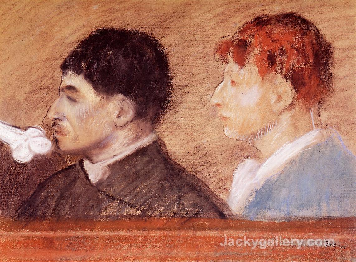 Criminal Physiognomies by Edgar Degas paintings reproduction